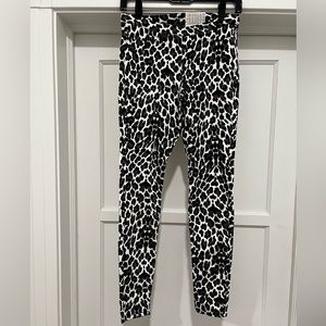 HUE Leggy Leopard Denim High Rise Leggings